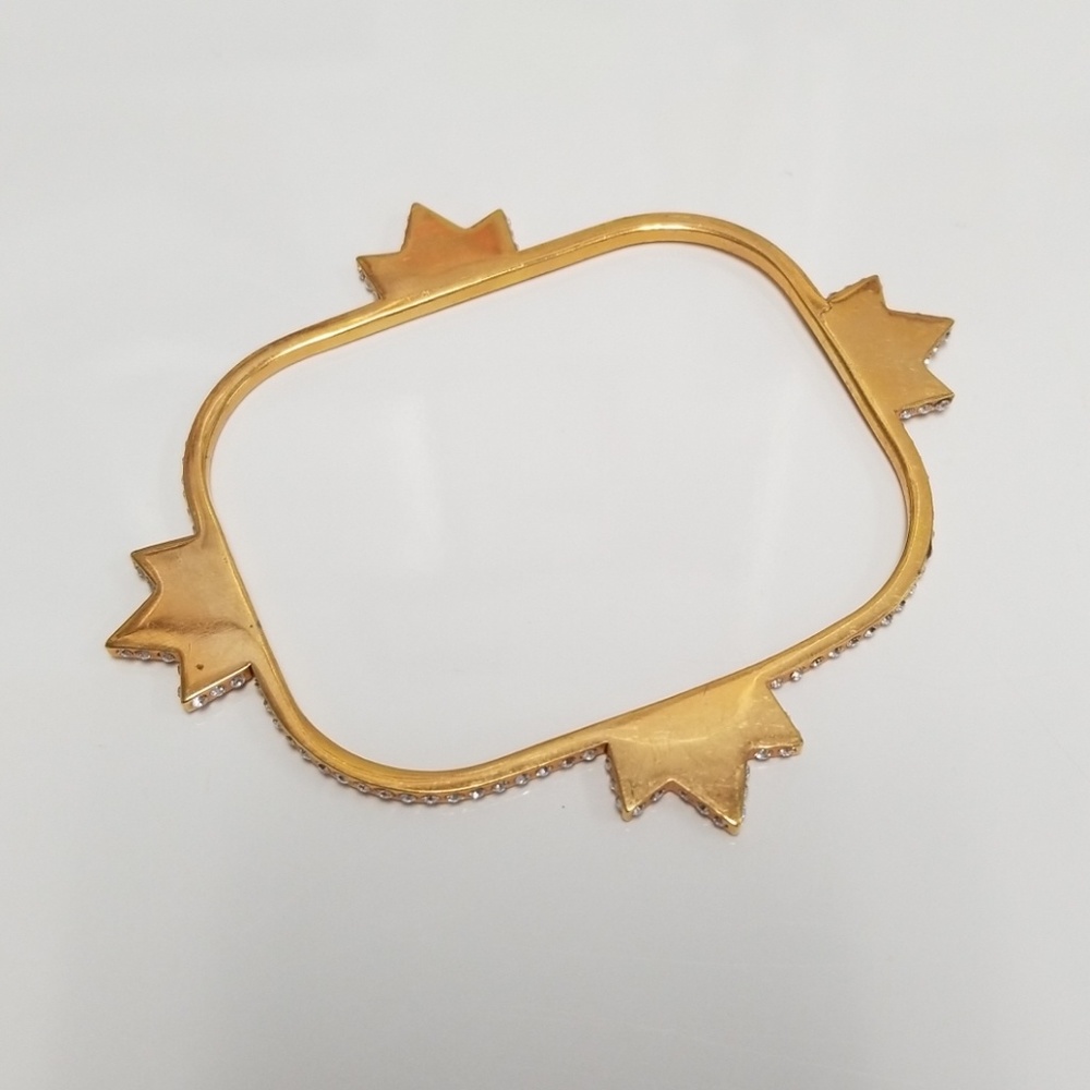 🌹🌟 ROSE GOLD Rounded Rectangle Studded Bracelet - Picture 2 of 3